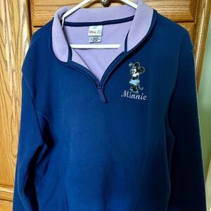 DISNEY PARK "MINNIE" EXCLUSIVE 1/4 ZIP FLEECE